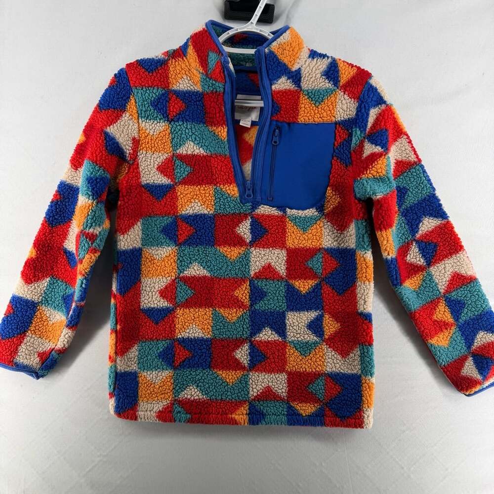 1673 Cat & Jack 1/4 Zip Fleece Jacket M (8/10) Multicolored